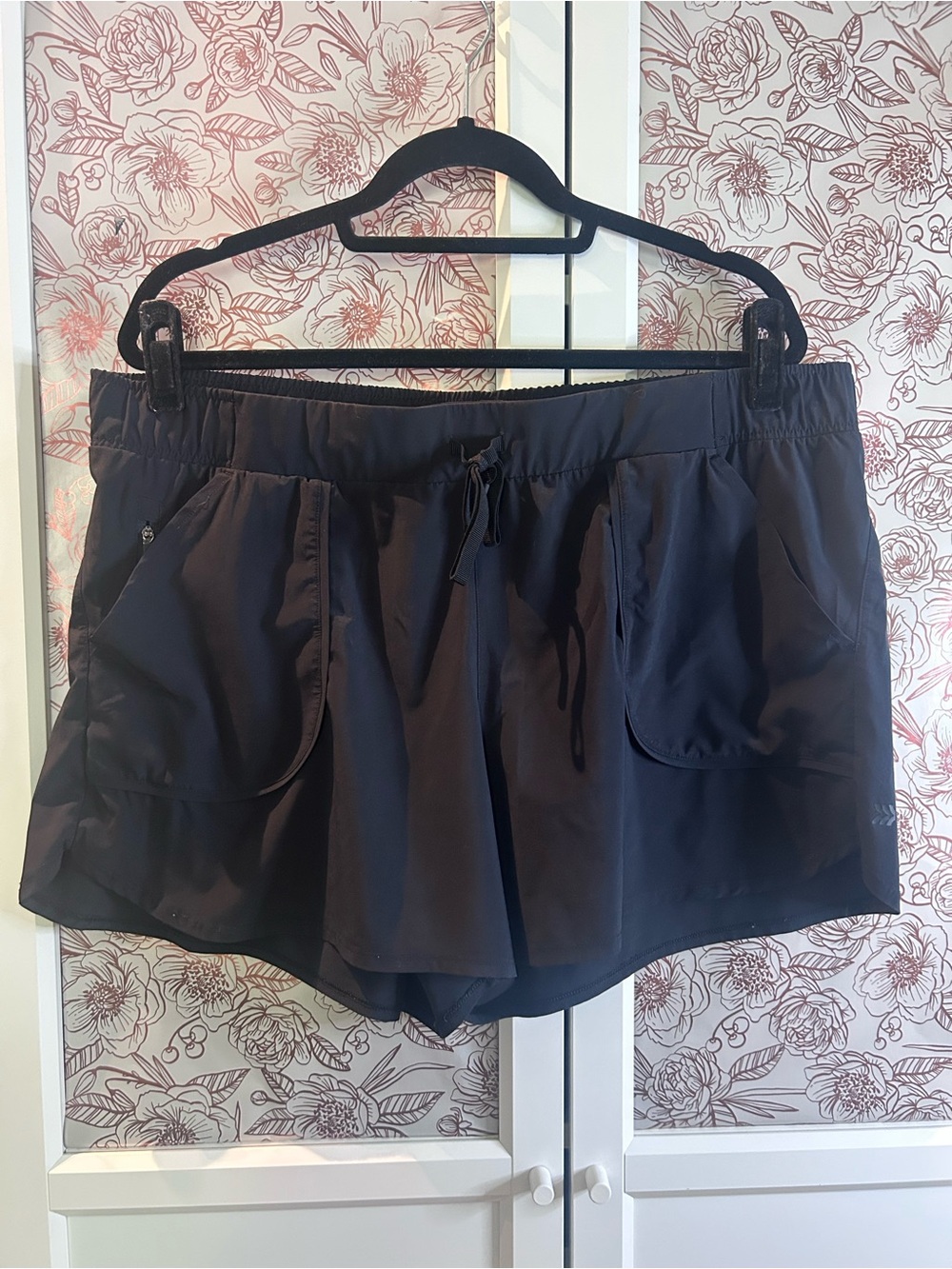 all in motion black Athletic Shorts with Front Pockets